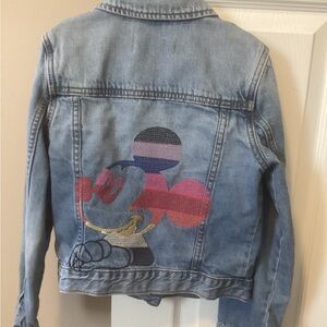 Gap Mickey mouse  Kids Denim Jacket - Blue size M